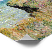 Claude Monet - Spaziergang auf der Klippe von Pour Poster (Ecke)