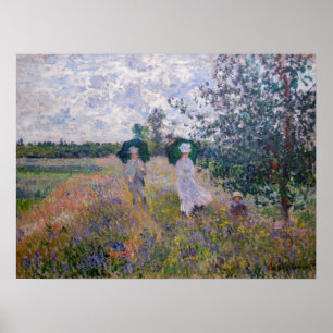 Claude Monet - Spaziergang bei Argenteuil Poster