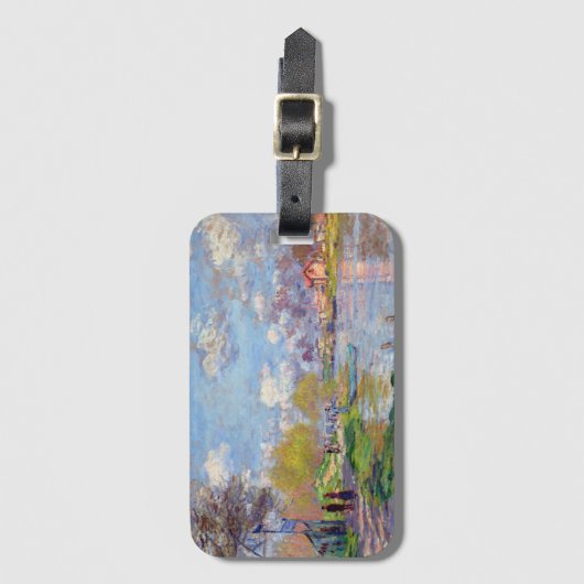 Claude Monet Spring von der Seine Gepäckanhänger (Vorderseite Vertikal)