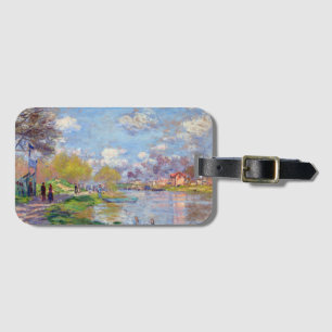 Claude Monet Spring von der Seine Gepäckanhänger