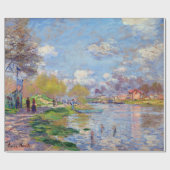 Claude Monet Spring von der Seine Geschenkpapier (Flach)