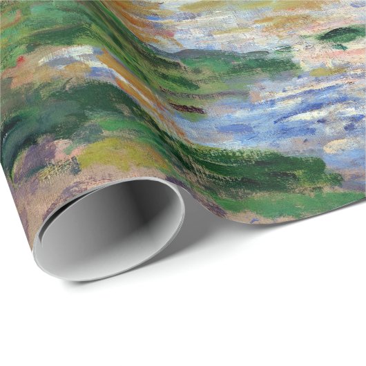 Claude Monet Spring von der Seine Geschenkpapier (Rolleneckpunkt)