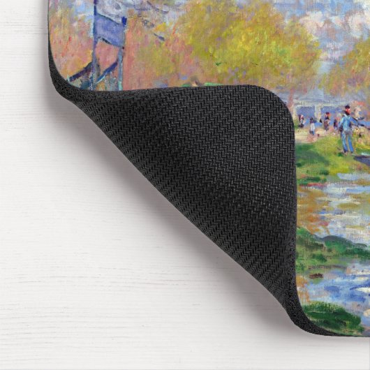 Claude Monet Spring von der Seine Mousepad (Ecke)