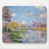 Claude Monet Spring von der Seine Mousepad (Vorne)