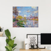 Claude Monet Spring von der Seine Poster (Heimbüro)