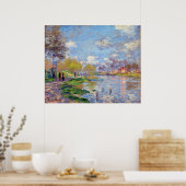 Claude Monet Spring von der Seine Poster (Küche)