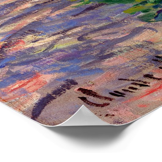 Claude Monet Spring von der Seine Poster (Ecke)