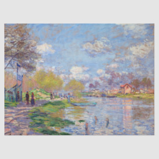 Claude Monet Spring von der Seine Seidenpapier