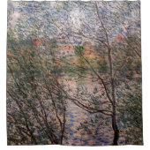 Claude Monet - Springtime durch die Zweige Duschvorhang (Vorderseite)