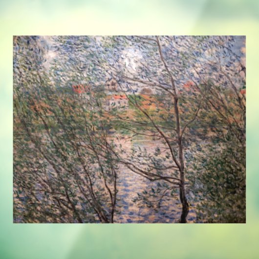Claude Monet - Springtime durch die Zweige Fensteraufkleber (Blatt 3)