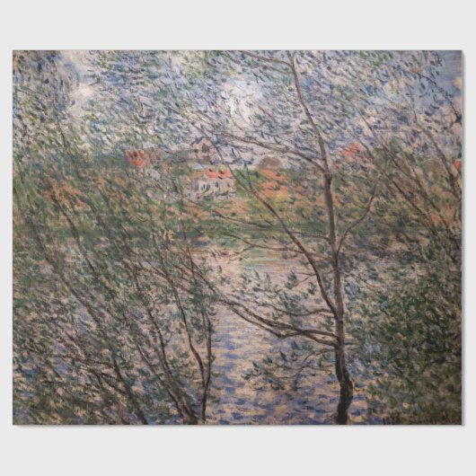 Claude Monet - Springtime durch die Zweige Geschenkpapier (Flach)