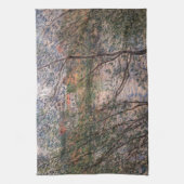 Claude Monet - Springtime durch die Zweige Geschirrtuch (Vertikal)