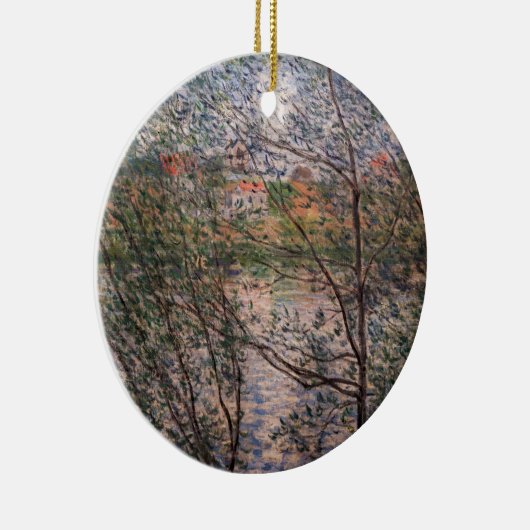 Claude Monet - Springtime durch die Zweige Keramik Ornament (Rechts)