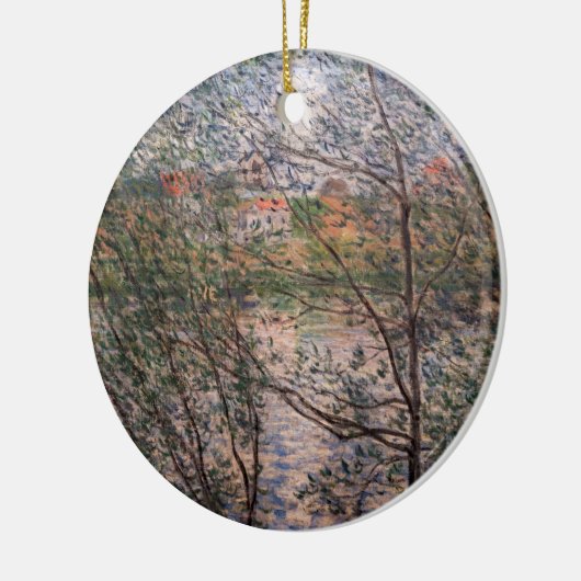 Claude Monet - Springtime durch die Zweige Keramik Ornament (Links)