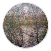 Claude Monet - Springtime durch die Zweige Keramikknauf (Vorderseite)