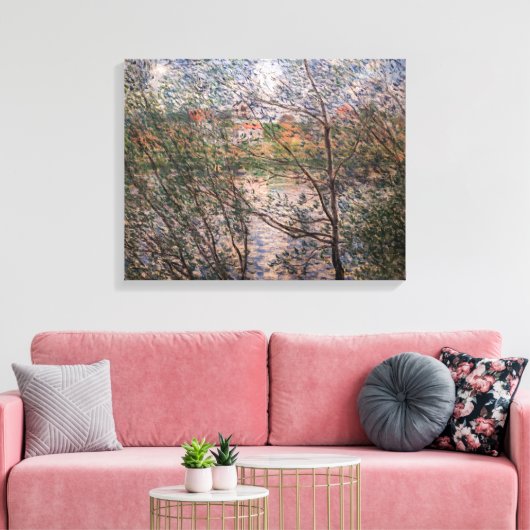 Claude Monet - Springtime durch die Zweige Leinwanddruck (Insitu (Wohnzimmer))