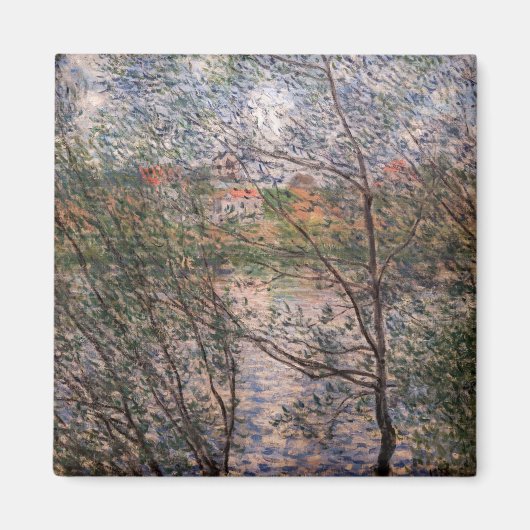 Claude Monet - Springtime durch die Zweige Magnet (Vorne)