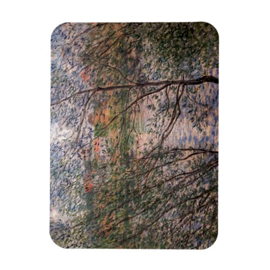 Claude Monet - Springtime durch die Zweige Magnet (Vertikal)