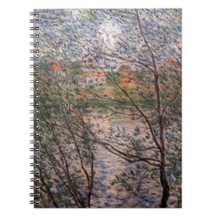 Claude Monet - Springtime durch die Zweige Notizblock