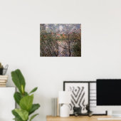 Claude Monet - Springtime durch die Zweige Poster (Heimbüro)