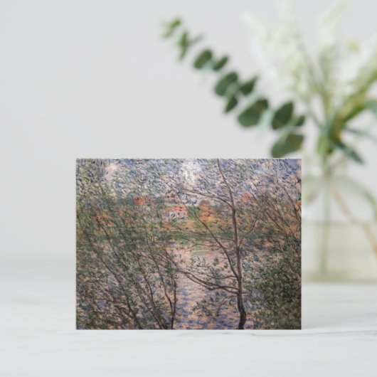 Claude Monet - Springtime durch die Zweige Postkarte (Stehend Vorderseite)