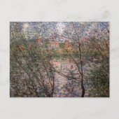 Claude Monet - Springtime durch die Zweige Postkarte (Vorderseite)