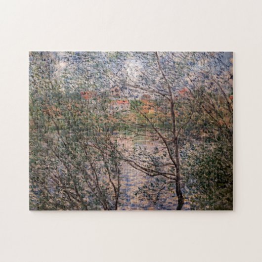 Claude Monet - Springtime durch die Zweige Puzzle (Horizontal)