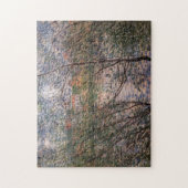 Claude Monet - Springtime durch die Zweige Puzzle (Vertikal)
