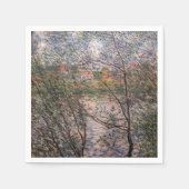Claude Monet - Springtime durch die Zweige Serviette (Vorderseite)