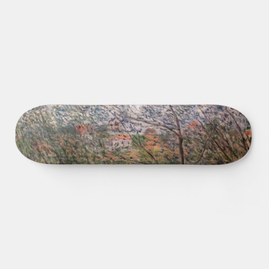 Claude Monet - Springtime durch die Zweige Skateboard (Horizontal)