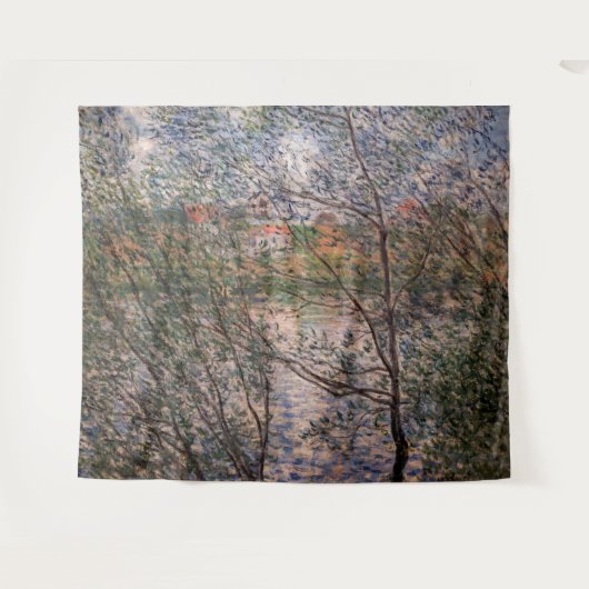 Claude Monet - Springtime durch die Zweige Wandteppich (Vorderseite (Horizontal))