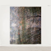 Claude Monet - Springtime durch die Zweige Wandteppich (Vorderseite)