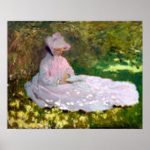 Claude Monet Springtime Impressionismus Gemälde Poster (Vorne)