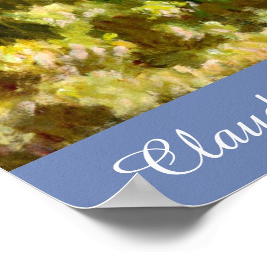 Claude Monet Springtime Impressionismus Gemälde Poster (Ecke)