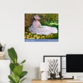 Claude Monet Springtime Impressionismus Gemälde Poster (Heimbüro)