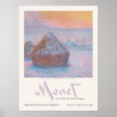 Claude Monet Stapel von Schneefalleffekten von Wei Poster (Vorne)