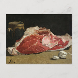 Claude Monet Still Life, the Joint of Meat Postkarte