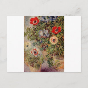 Claude Monet Stillleben mit Anemone Destiny Gesche Postkarte