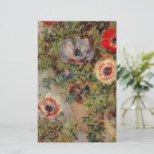 Claude Monet-Stillleben mit Anemonen-Schicksals-Ge Briefpapier (Stehend Vorderseite)