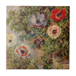 Claude Monet-Stillleben mit Anemonen-Schicksals-Ge Fliese