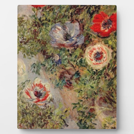 Claude Monet-Stillleben mit Anemonen-Schicksals-Ge Fotoplatte (Vorderseite)