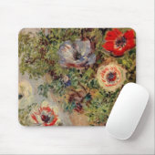 Claude Monet-Stillleben mit Anemonen-Schicksals-Ge Mousepad (Mit Mouse)