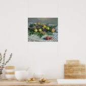 Claude Monet | Stillleben mit Birnen und Trauben Poster (Küche)