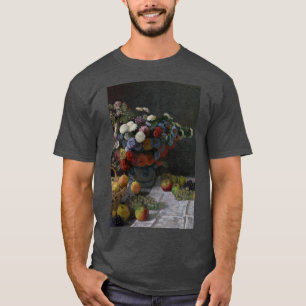 Claude Monet - Stillleben mit Blumen und Früchten T-Shirt