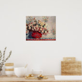 Claude Monet - Stillleben mit Chrysanthemen Poster (Küche)