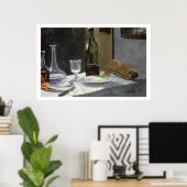 Claude Monet | Stillleben mit Flaschen Poster (Heimbüro)