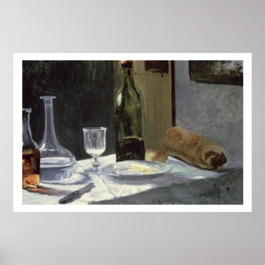 Claude Monet | Stillleben mit Flaschen Poster (Vorne)