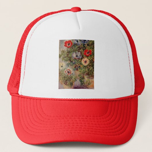 Claude Monet-Stillleben mit Truckerkappe (Vorderseite)