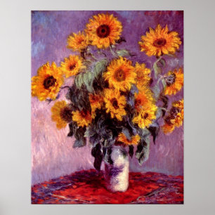 Claude Monet - Stillleben: Sonnenblumen Poster