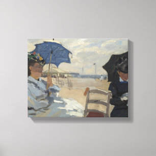 Claude Monet Strand Szene Leinwanddruck